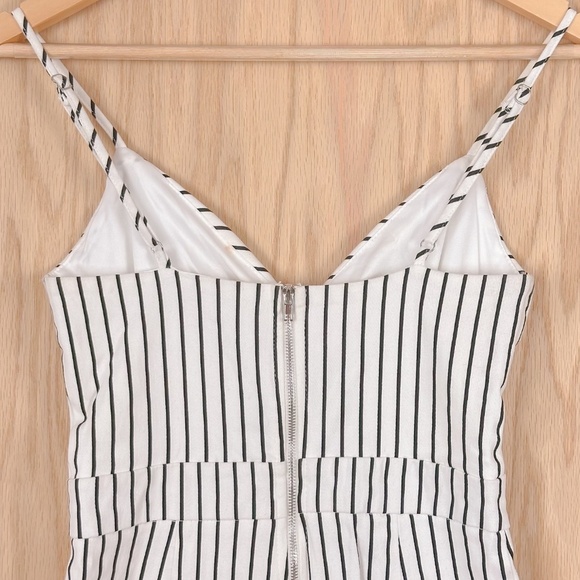 Main Strip Wide Leg Striped Jumpsuit - Picture 10 of 12